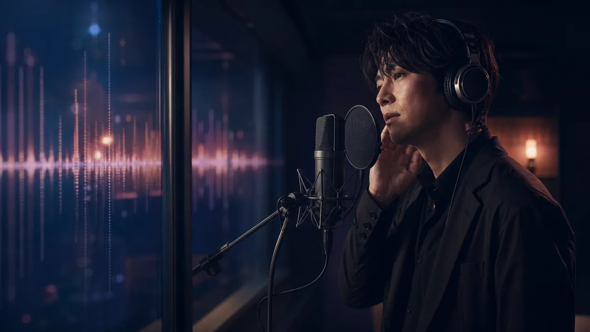声と演技と関係性を比較する音声プレーヤーのカード